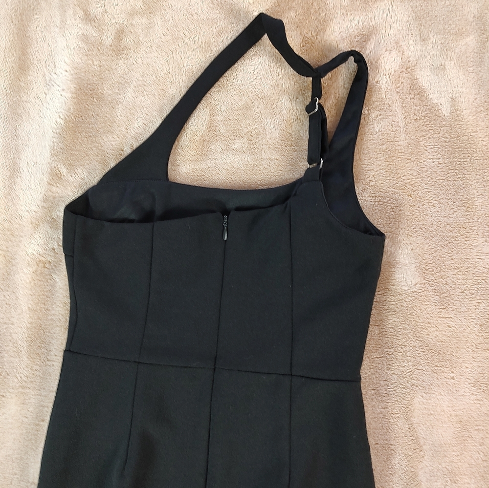 Lulu's Hit 'Em Hard Black One-Shoulder Cutout Bodycon Mini Dress - Picture 11 of 12